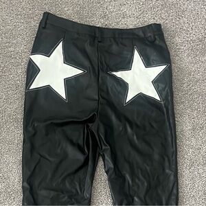 Nasty Gal Black Faux Leather Trousers